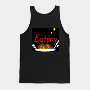 Eatery Logo on Black Background Tank Top